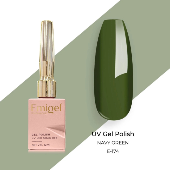 Emigel - UV Gel Polish - NAVY GREEN - E174