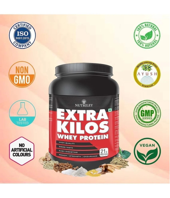 Nutriley Extra Kilos Whey Protein ( 500 gm , Kesar Pista Badam - Flavour )