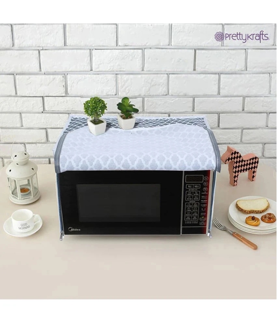 PrettyKrafts Single Polyester Gray Kitchen Shelf Cover Cover