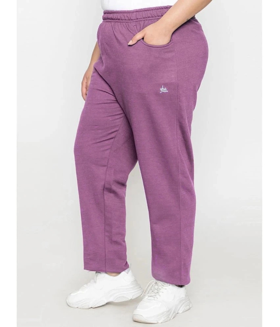 YHA - Mauve Fleece Womens Running Trackpants ( Pack of 1 ) - None