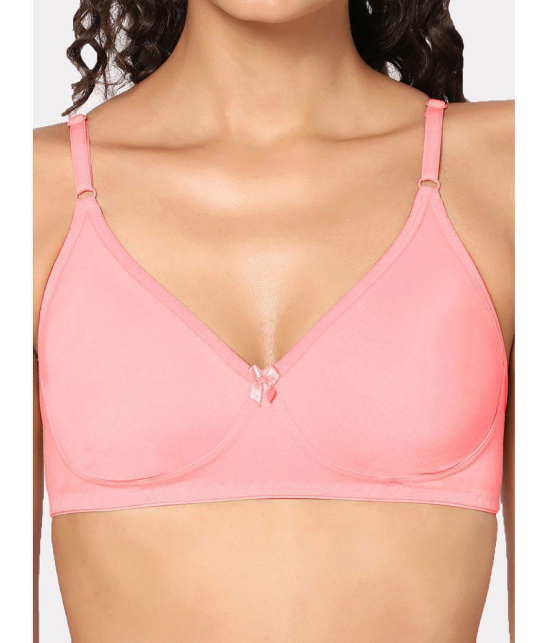 In Shape Lingerie - Pink Cotton Non Padded Women's T-Shirt Bra ( Pack of 1 ) - None