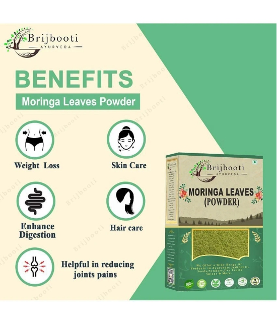 BrijBooti Moringa Powder - 200 Gm | Moringa for Immunity, Digestion & Energy | Drumstick Leaf Powder