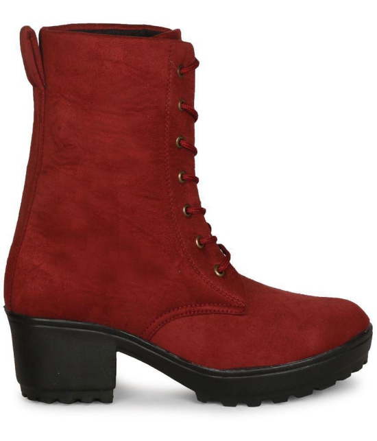 Saheb - Red Women's Mid Calf Length Boots - None