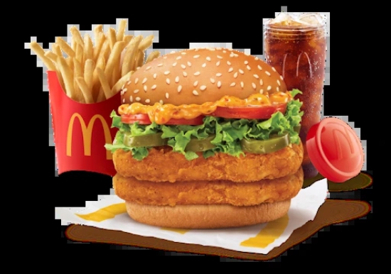 McSpicy Deluxe Chicken Double Patty Burger Combo