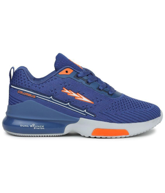 Columbus - ESCORT PLUS Sports Blue Men's Sports Running Shoes - None