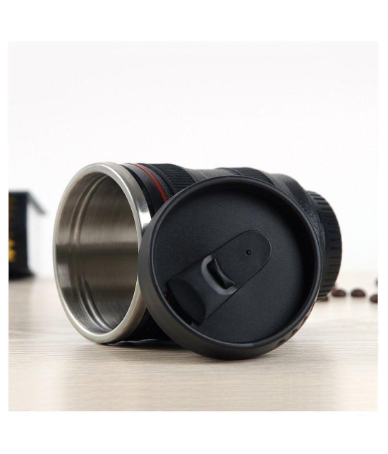 classic elegance camera mug Plastic Coffee Mug 1 Pcs 350 mL - Black