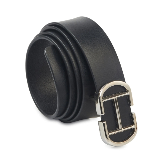 Men''s Genuine Leather Casual Belt - Black-34