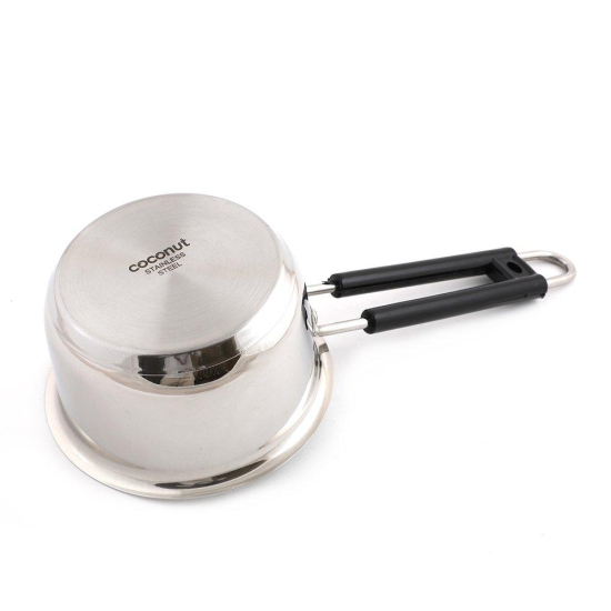 Coconut Stainless Steel Capsulated Bottom Sauce Pan - 500 ML (14 cm Diameter & Induction Friendly)