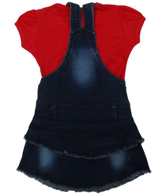 Zadmus - Red Cotton Girls Dungarees ( ) - None