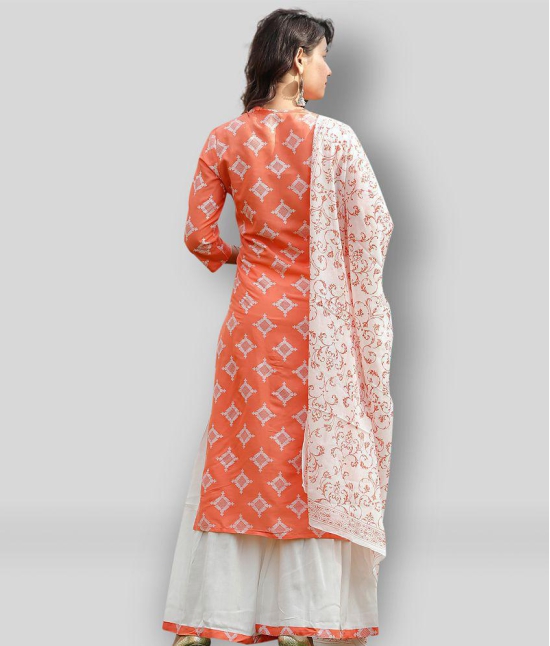 Doriya - Multicolor Straight Rayon Women's Stitched Salwar Suit ( Pack of 1 ) - M