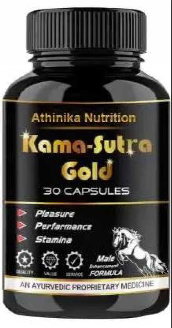 Athinika Nutrition Kama Sutra Gold Testo Booster Tablets - Ayurveda Herbs for Daily Wellness