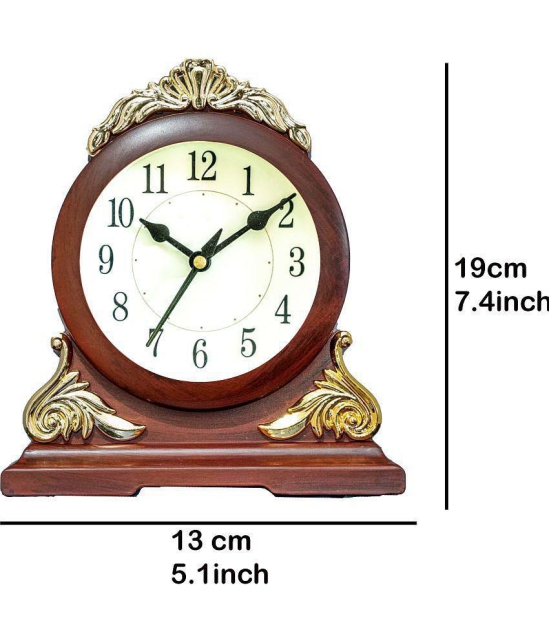 Sigaram Analog Plastic Circular Table Clock - Pack of 1