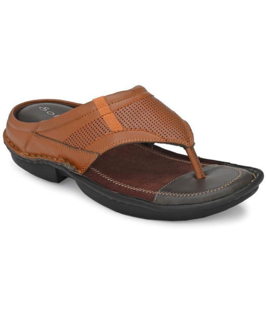 softio Tan Flip Flops - 6