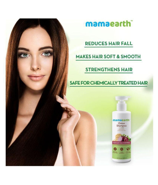 Mamaearth Onion Hair Fall Shampoo for Hair Growth & Hair Fall Control, with Onion Oil & Plant Keratin 250ml