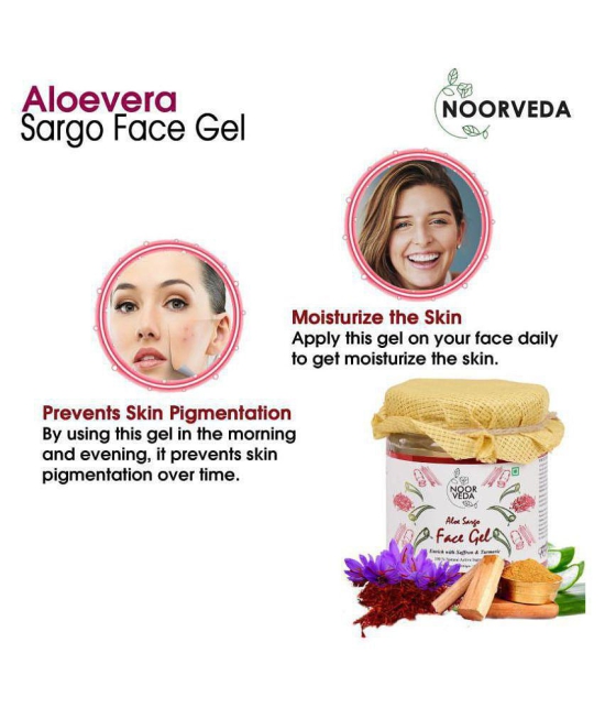 Noorveda Sargo Anti Acne face Gel for Skin Tan, Depigmentation & Skin Repair Day Cream 180 gm