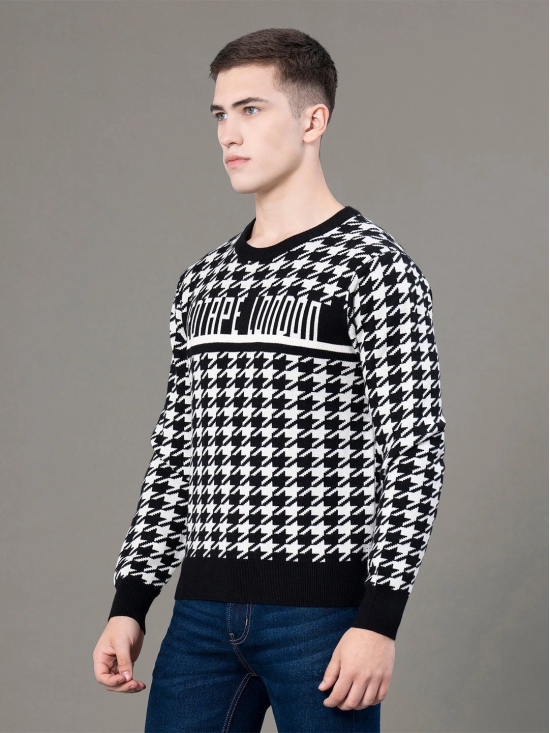 RedTape Round Neck Pattern Sweater for Men | Ultimate Comfort