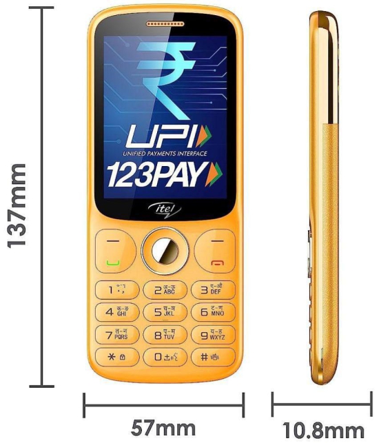 itel SG-600 Dual SIM Feature Phone Orange