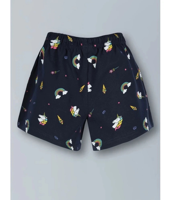 PLUM TREE - Blue Cotton Girls Shorts ( Pack of 2 ) - None