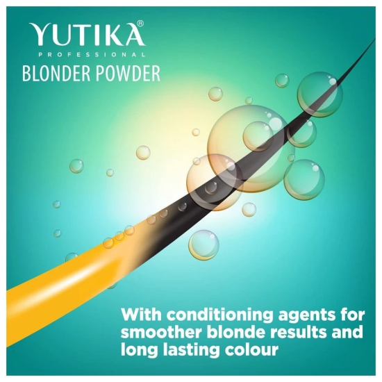 Yuthika Professional Blonder Powder for Hair 60gm Multi Techniques Hair Lightning Powder, Pristine Blonde Radiance