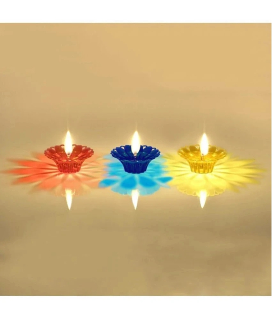 Craftam Plastic Diwali Diya - Pack of 12