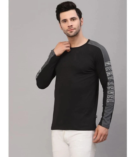 Rigo - Black Cotton Slim Fit Mens T-Shirt ( Pack of 1 ) - None