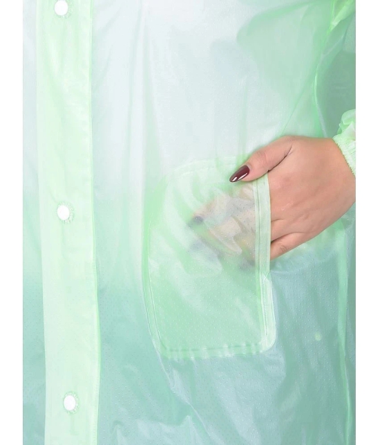 Dollar Polyester Raincoat Set - Green - None