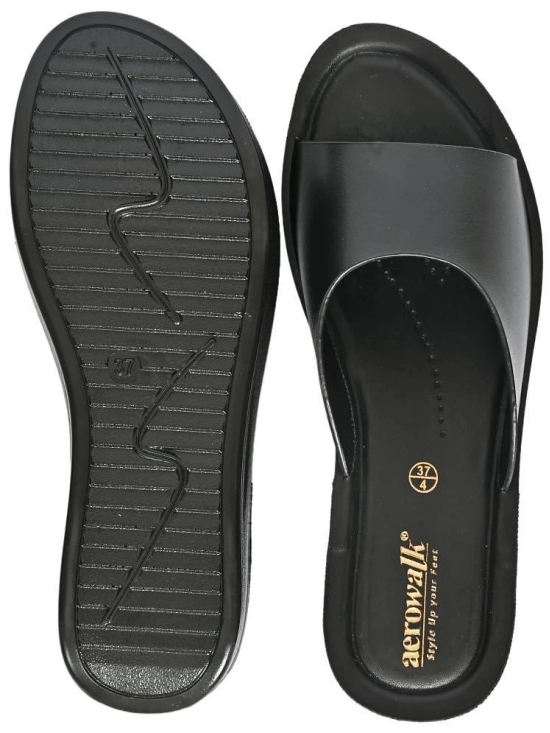 Aerowalk Black Womens Flip Flop - None