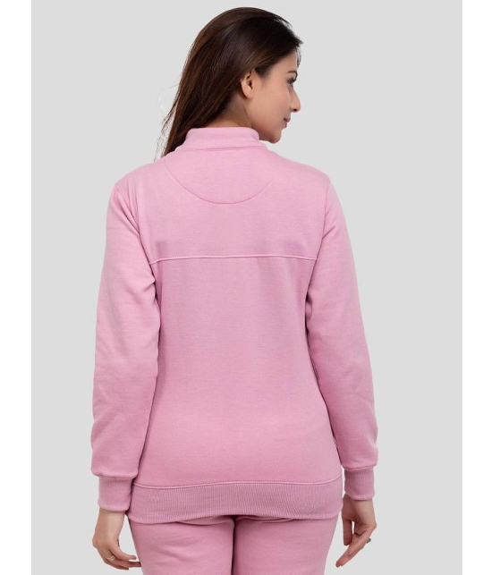 YHA Fleece Womens Zippered Sweatshirt ( Pink ) - None