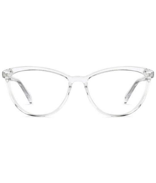 DAYAKU White Cateye Spectacle Frame Cat Eye