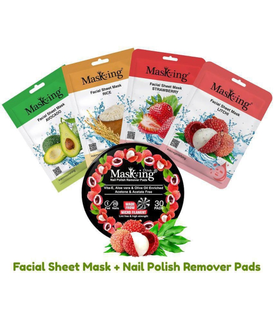 Masking - Natural Glow Facial Kit For All Skin Type ( Pack of 5 )