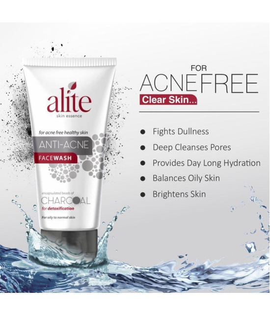 alite Anti Acne Charcoal Facewash 75g + Anti Acne Gel 15g + Anti acne soap 75g