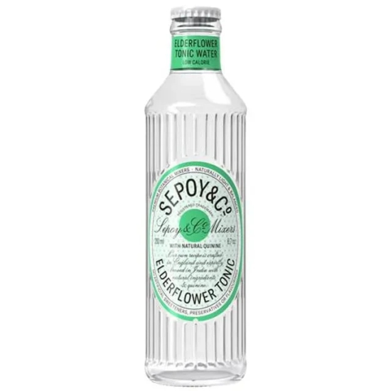 Sepoy & Co . Elderflower Tonic Water Natural Quinine, 200 Ml