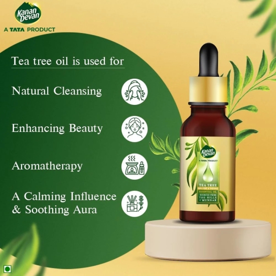 Kanan Devan Essential Oil, A TATA Product, Tea Tree, Pure & Natural, 30ml