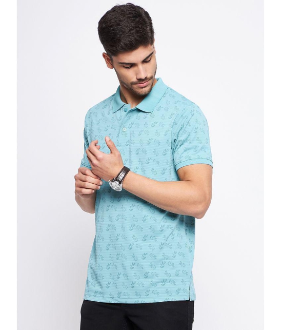 MXN - Aqua Cotton Regular Fit Men's Polo T Shirt ( Pack of 1 ) - None