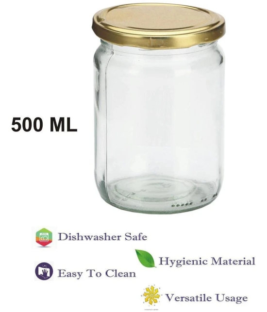 Somil Glass Container Jar Glass Transparent Utility Container ( Set of 1 ) - Transparent