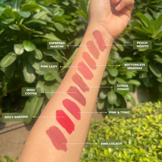 Love Earth Liquid Mousse Lipstick - Pink & Tonic Matte Finish | Lightweight, Non-Sticky, Non-Drying,Transferproof, Waterproof | Lasts Up to 12 hours with Vitamin E and Jojoba Oil - 6ml