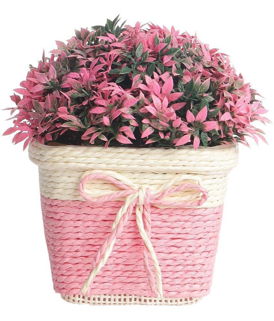 HOMETALES - Multicolor Wild Artificial Flowers With Pot ( Pack of 1 )