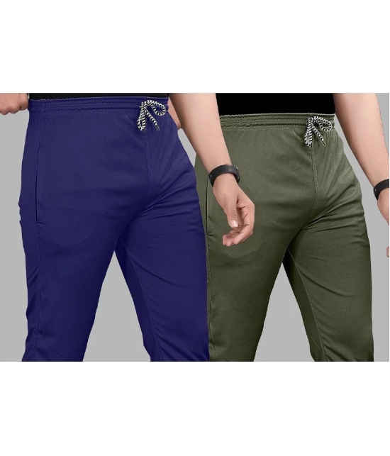 Gazal Fashions - Multicolor Polyester Mens Trackpants ( Pack of 2 ) - None