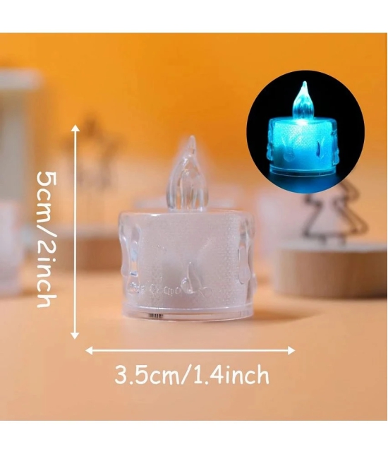 Green Tales - Off White LED Tea Light Candle 5 cm ( Pack of 3 )