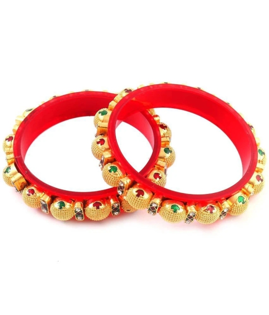 Jewar Mandi - Gold Bangle ( Pack of 1 ) - None