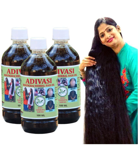 ADIVASI Anti Hair Fall Bhringraj Oil 300 ml ( Pack of 3 )