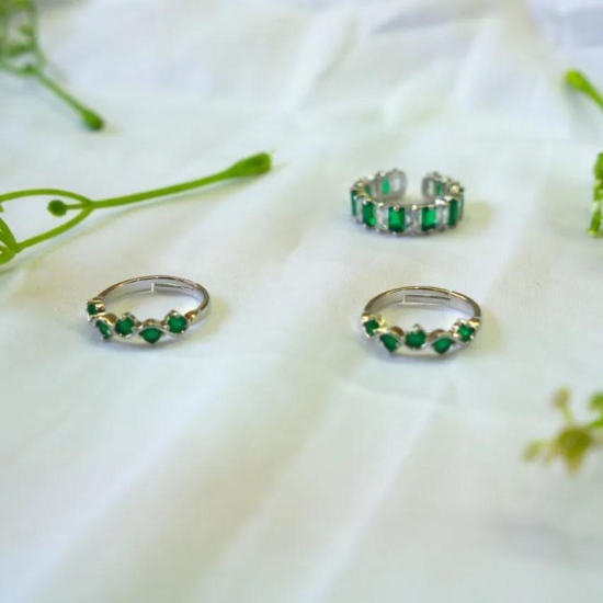 Ring - Emerald Wave-Green