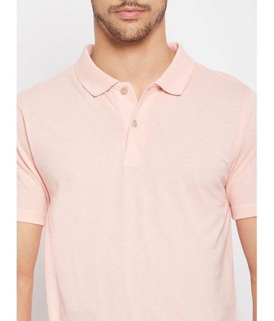 UNIBERRY - Pink Cotton Blend Regular Fit Mens Polo T Shirt ( Pack of 1 ) - None