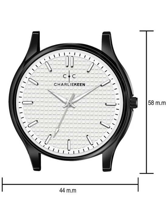 CHARLIEKEEN Black Silicon Analog Mens Watch