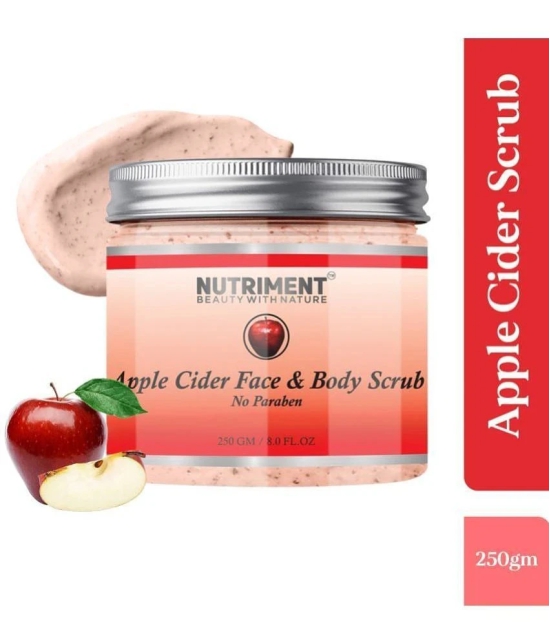 Nutriment Apple Cider Face And Body Scrub For Men & Women ( Pack of 1 ) - 250gm