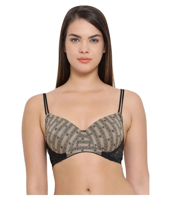 Clovia Polyamide T-Shirt Bra - Black - 36D