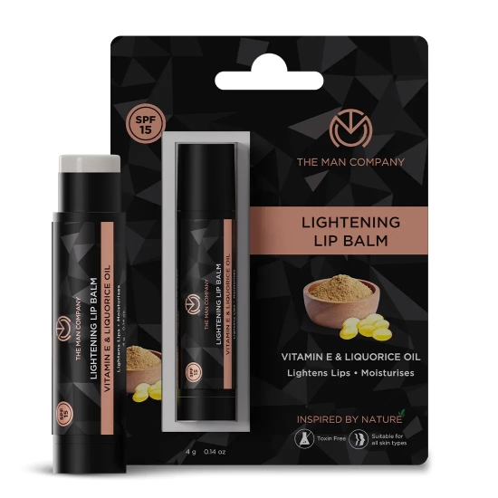 Lightening Lip Balm SPF15 | Vitamin E & Liquorice Oil Pack of 2