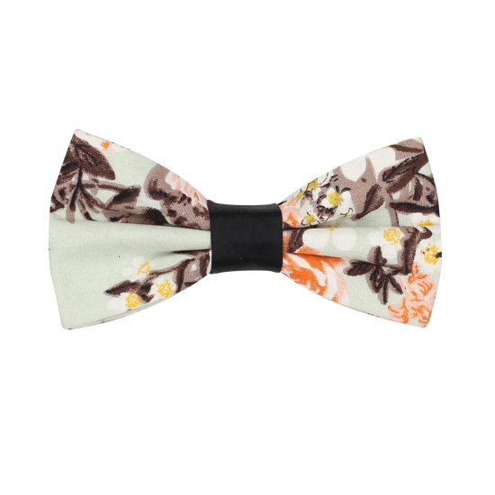 Peluche Covert Enlarged Floral Olive Bow Tie For Men