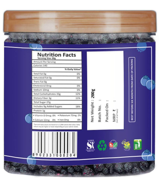 YUM YUM Premium Dried Blueberries 200g