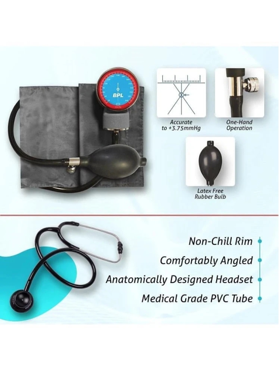 BPL Medical Technologies Mercury Free Sphygmomanometer & Stethoscope